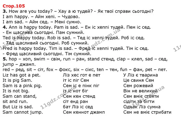 3. How are you today? – Хау а ю тудей? - Як твої справи сьогодні? — Решебник English 1 клас Карпюк 2018