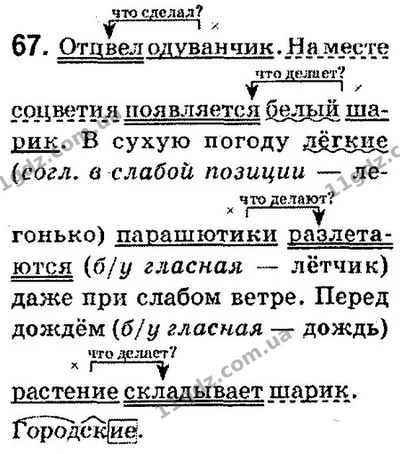 67 — ГДЗ Русский язык 4 класс Сильнова, Каневская 2015