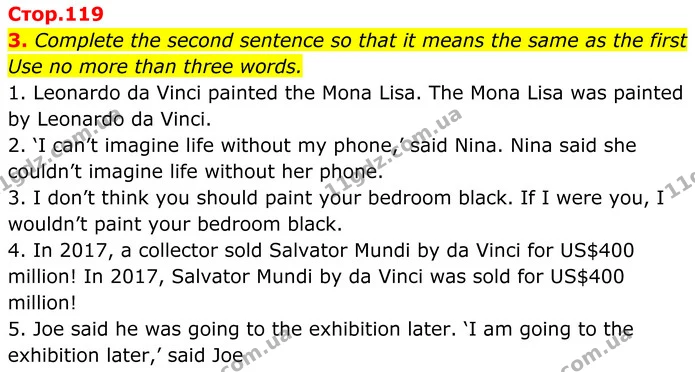 3. Complete the second sentence so that it means the same as the first — ГДЗ Англійська мова 8 клас Стайрінг (Prepare)
