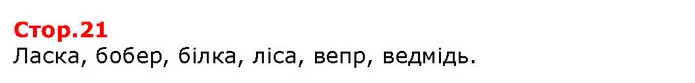 Ласка, бобер, білка, ліса, вепр, ведмідь. — ГДЗ Я досліджую світ 1 клас Гільберг