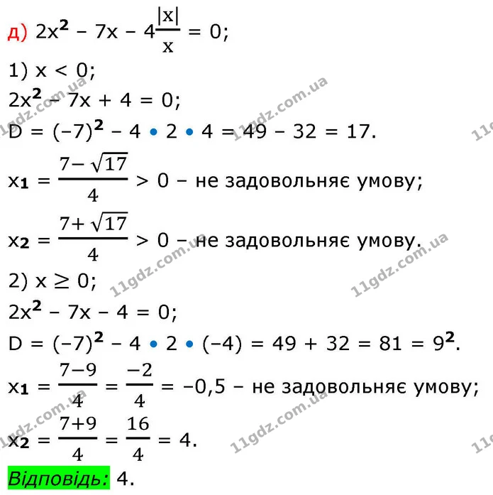 995 (д) — ГДЗ Алгебра 8 клас Бевз — ГДЗ Алгебра 8 клас Бевз