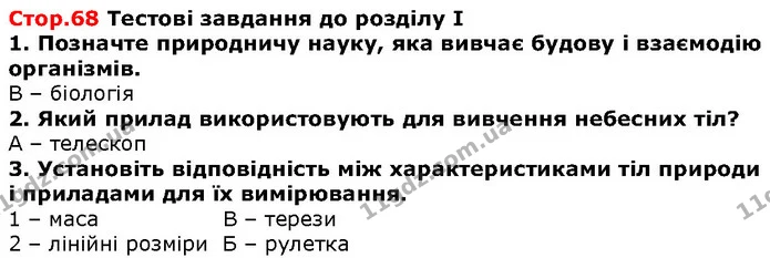 Стор. 68 — 1-3 — ГДЗ Природознавство 5 клас Ярошенко — ГДЗ Природознавство 5 клас Ярошенко