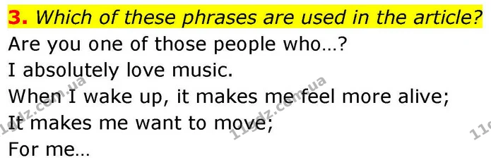3. Which of these phrases are used in the article? — ГДЗ робочий зошит Англійська мова 8 клас Гарет Джонс 2025