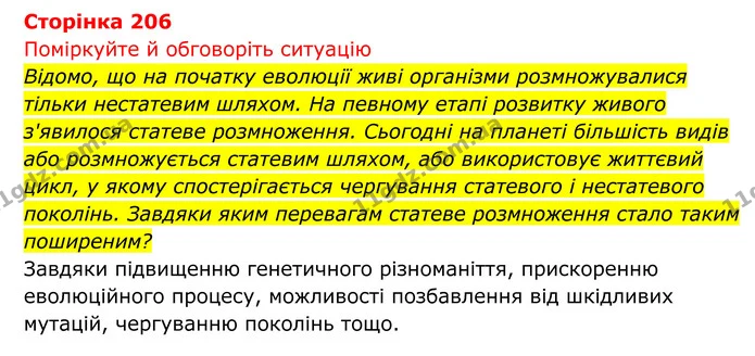Стор. 206 — 1 — ГДЗ Біологія 8 клас Тагліна — ГДЗ Біологія 8 клас Тагліна