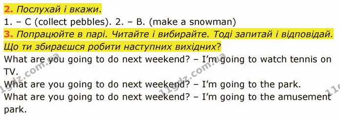 2. Послухай і вкажи. — ГДЗ Англійська мова 4 клас Мітчелл 2026