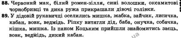 88-89 — ГДЗ Українська мова 4 класс Хорошковська, Воскресенська 2015