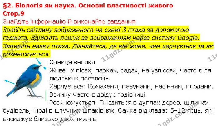 Зробіть світлину зображеного на схемі 3 птаха за допомогою ґаджета. Здійсніть пошук за зображенням через систему Google. Запишіть назву — ГДЗ Біологія 7 клас Тагліна