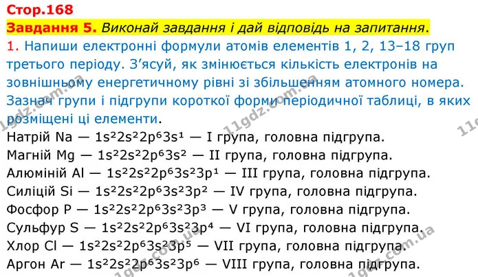 Стор. 168 — Стр.168 (5.1) — ГДЗ Хімія 8 клас Ярошенко — ГДЗ Хімія 8 клас Ярошенко