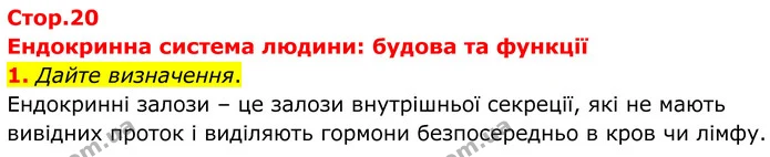 1. Дайте визначення. — ГДЗ Робочий зошит Біологія 8 клас Кулініч
