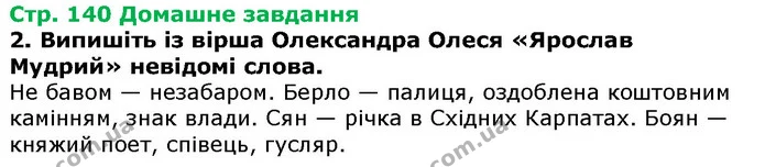 Стор. 140 — Стр.140 Дз — ГДЗ Українська література 5 клас Авраменко 2018 — ГДЗ Українська література 5 клас Авраменко 2018