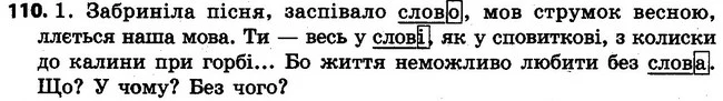 110 — ГДЗ Українська мова 4 клас Варзацька