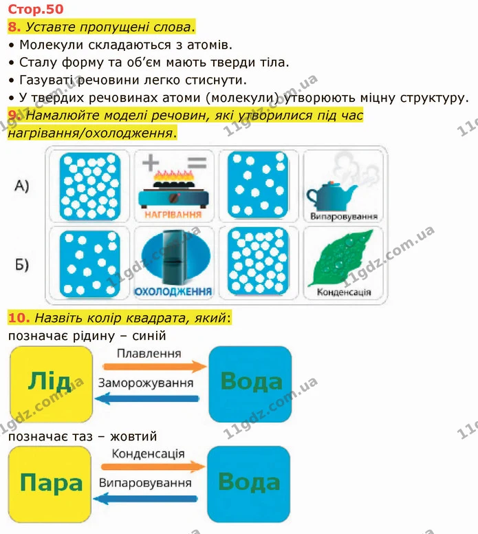 8. Уставте пропущені слова. — ГДЗ Я досліджую світ 4 клас Воронцова 1-2 ч.