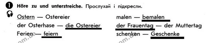 Стор. 51 — 1 — ГДЗ зошит Німецька мова 5 клас Сотникова 2018 — ГДЗ зошит Німецька мова 5 клас Сотникова 2018