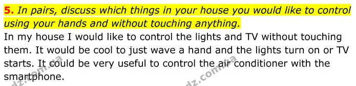5. In pairs, discuss which things in your house you would like to control — ГДЗ Англійська мова 7 клас Коста