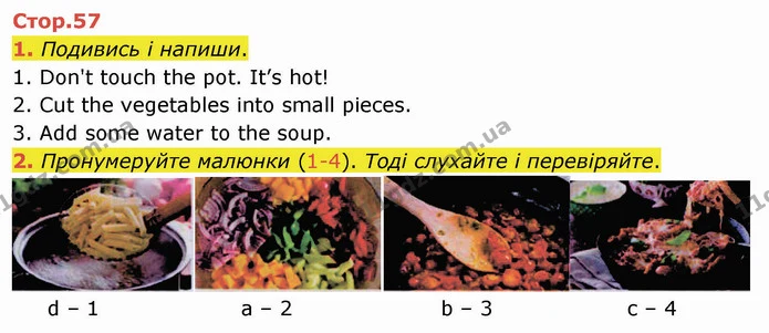 1. Подивись і напиши. — ГДЗ Робочий зошит Англійська мова 3 клас Мітчелл