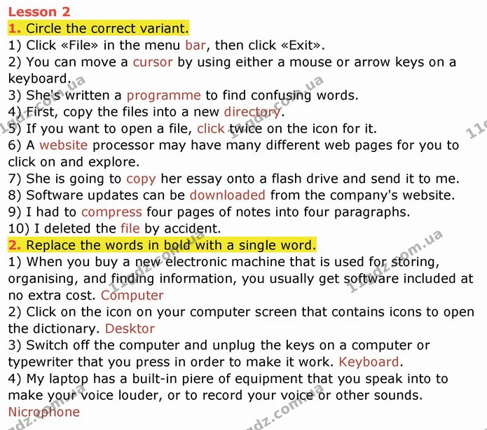 1. Circle the correct variant. — ГДЗ Робочий зошит англійська мова 10 клас Ходаковська