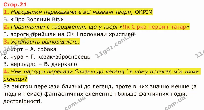 1. Народними переказами є всі названі твори, ОКРІМ — ГДЗ Українська література 5 клас Авраменко 2022