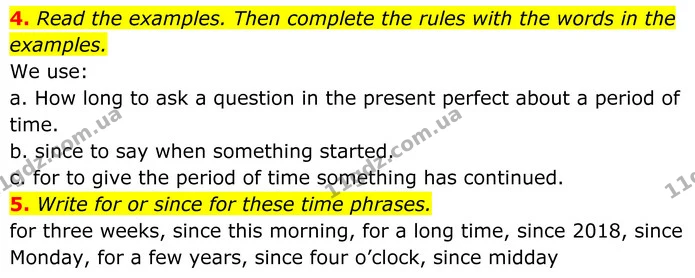 4. Read the examples. Then complete the rules with the words in the examples. — ГДЗ Англійська мова 8 клас Стайрінг (Prepare)