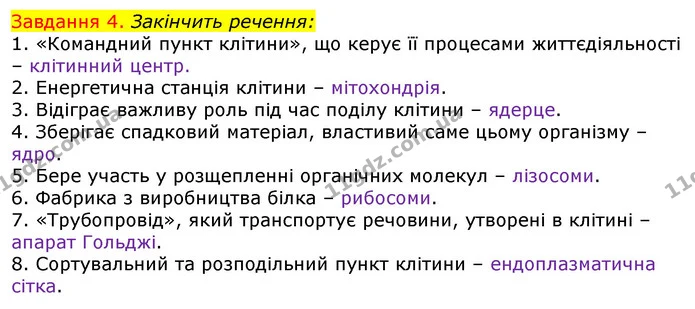 Стор. 6 — 4 — ГДЗ Робочий зошит з Біології 7 клас Яременко — ГДЗ Робочий зошит з Біології 7 клас Яременко