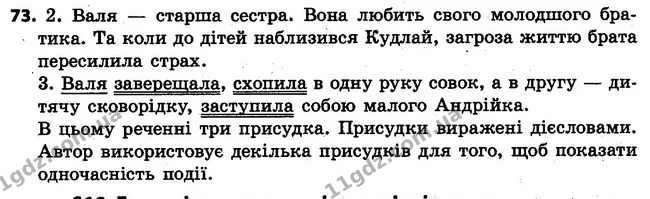73 — ГДЗ Українська мова 4 клас Варзацька