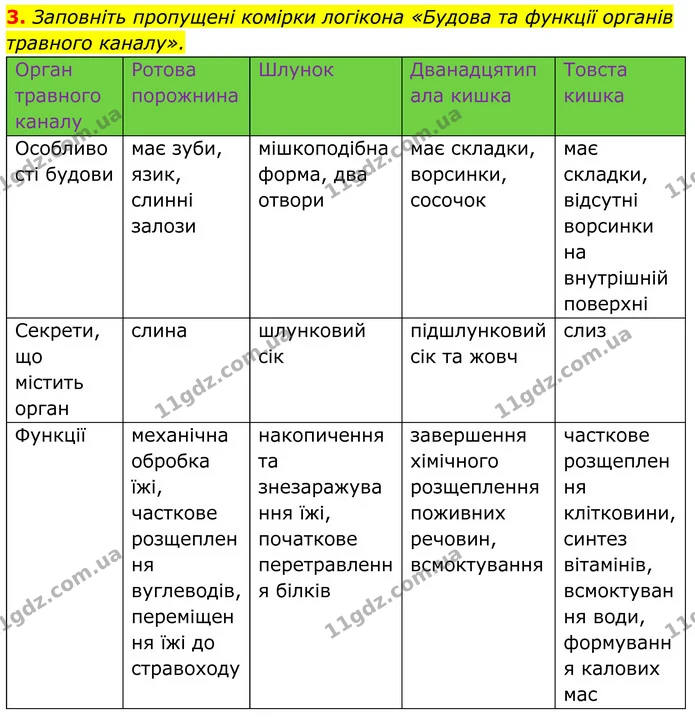 Стор. 130 — Стр.130-(3.3) — ГДЗ Біологія 8 клас Балан — ГДЗ Біологія 8 клас Балан