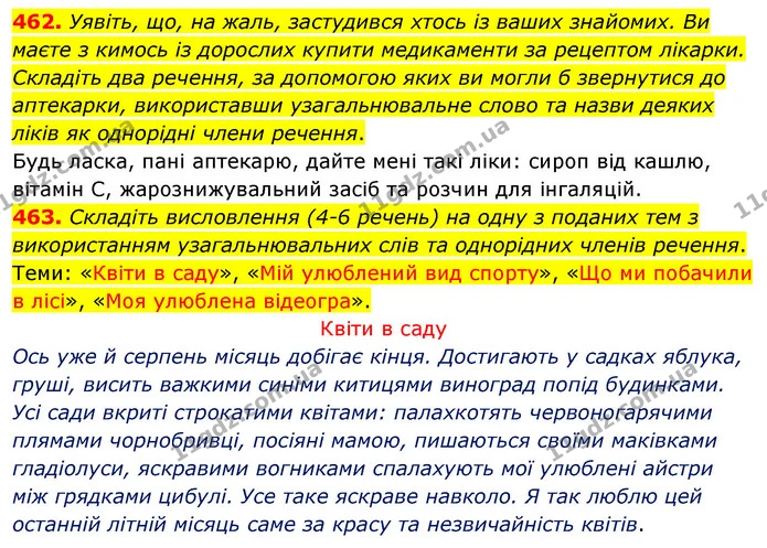 462. Уявіть, що, на жаль, застудився хтось із ваших знайомих. Ви маєте з кимось із дорослих купити медикаменти за рецептом лікарки — ГДЗ Українська мова 5 клас Заболотний 2022