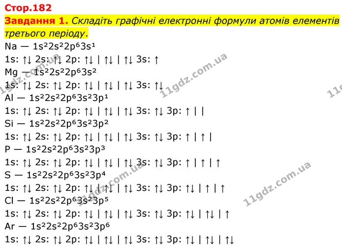 Стор. 182 — 1 — ГДЗ Хімія 8 клас Ярошенко — ГДЗ Хімія 8 клас Ярошенко