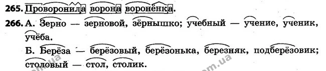 265-266 — ГДЗ Русский язык 4 класс Самонова, Стативка 2015