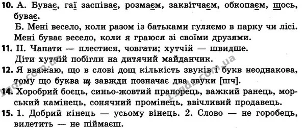 10-15 — ГДЗ Українська мова 4 класс Хорошковська, Воскресенська 2015