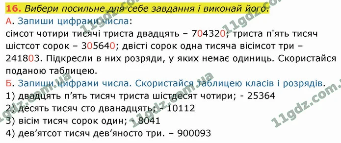 16. Вибери посильне для себе завдання і виконай його. — ГДЗ Математика 4 клас Логачевська 1-2 ч. 2021