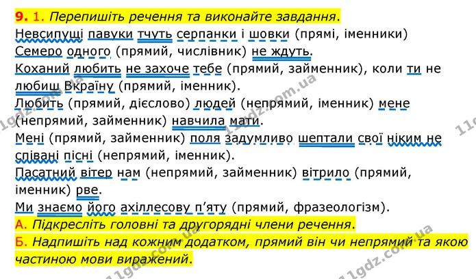 §43 (9.1) — ГДЗ Українська мова 8 клас Авраменко (поглиблений) — ГДЗ Українська мова 8 клас Авраменко (поглиблений)