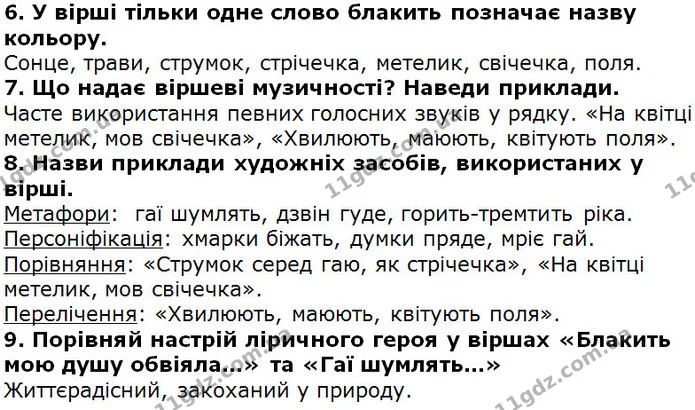 Стор. 197 — 6-9 — ГДЗ Українська література 5 клас Коваленко 2018 — ГДЗ Українська література 5 клас Коваленко 2018