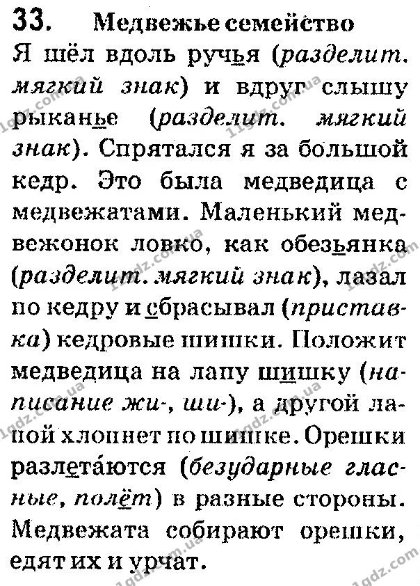 33 — ГДЗ Русский язык 4 класс Сильнова, Каневская 2015