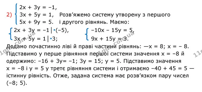 1061. Чи має розв’язок система рівнянь: — частина 2 — ГДЗ Алгебра 7 клас Мерзляк, Полонський 2015