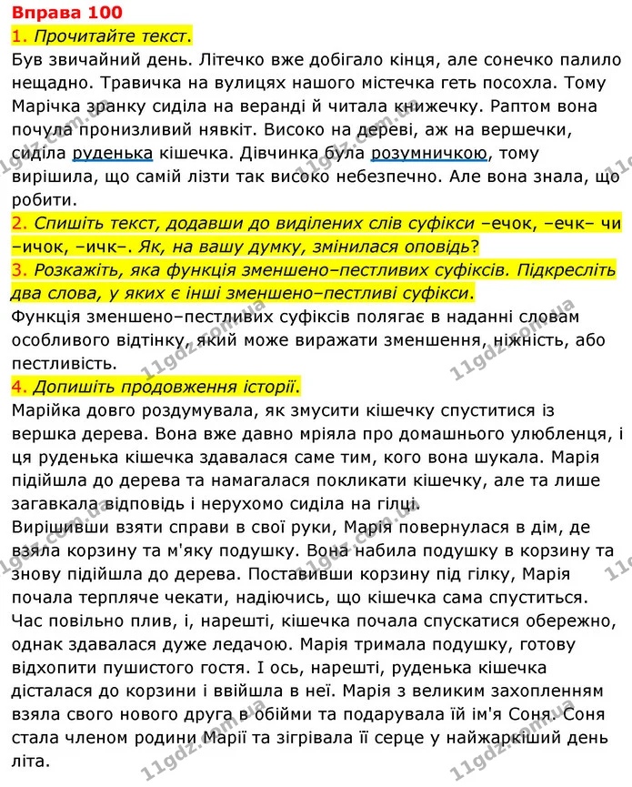 100 — ГДЗ Українська мова 6 клас Літвінова