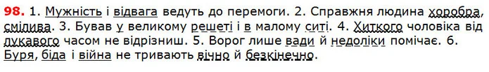 98 — ГДЗ Українська мова 5 клас Глазова 2018 — ГДЗ Українська мова 5 клас Глазова 2018