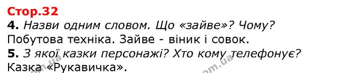 4. Назви одним словом. Що «зайве»? Чому? — ГДЗ Математика 1 клас Лишенко 2018