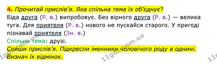 4. Прочитай прислів’я. Яка спільна тема їх об’єднує? — ГДЗ Українська мова 4 клас Чабайовська