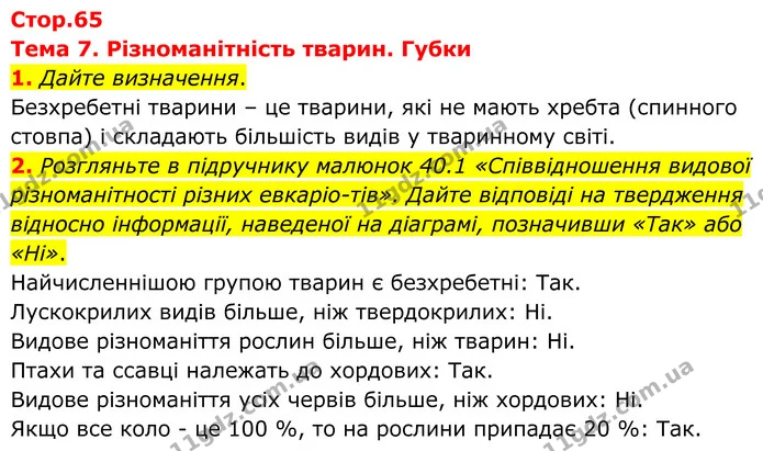 1. Дайте визначення. — ГДЗ робочий зошит Біологія 7 клас Кулініч