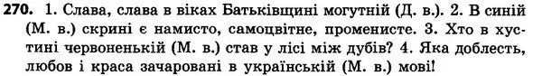 270 — ГДЗ Українська мова 4 класс Хорошковська, Воскресенська 2015