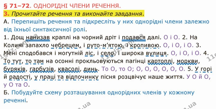 3. Прочитайте речення та виконайте завдання. — ГДЗ Українська мова 5 клас Авраменко 2022