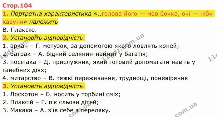 1. Портретна характеристика «..голова його — мов бочка, очі — ніби кавуни» належить — ГДЗ Українська література 5 клас Авраменко 2022