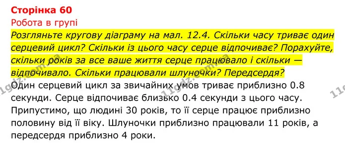 Стор. 60 — 1 — ГДЗ Біологія 8 клас Тагліна — ГДЗ Біологія 8 клас Тагліна