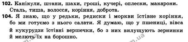 102-104 — ГДЗ Українська мова 4 класс Гавриш, Маркотенко 2017