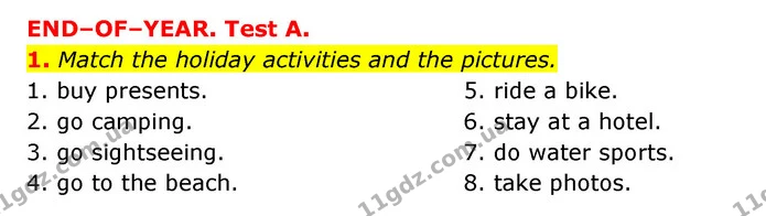 Test A (1) — ГДЗ тесты Англійська мова 6 клас Prepare
