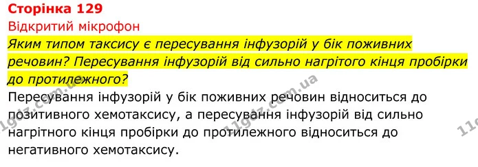 Стор. 129 — 1 — ГДЗ Біологія 8 клас Тагліна — ГДЗ Біологія 8 клас Тагліна
