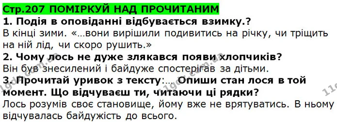 Стор. 207 — 1-3 — ГДЗ Українська література 5 клас Коваленко 2018 — ГДЗ Українська література 5 клас Коваленко 2018