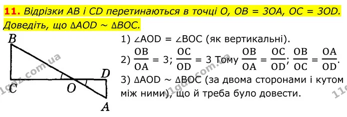 11 — ГДЗ Геометрія 8 клас Істер