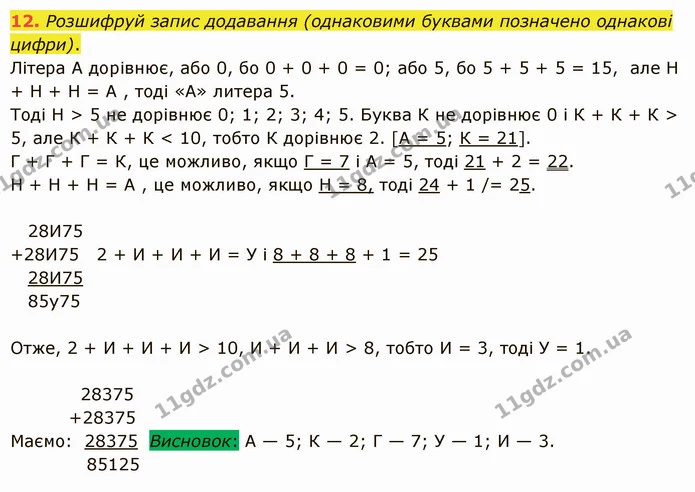12 — ГДЗ Математика 5 клас Істер 2022
