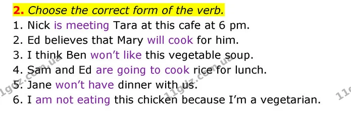 2. Choose the correct form of the verb. — ГДЗ Англійська мова 6 клас Карпюк 2023